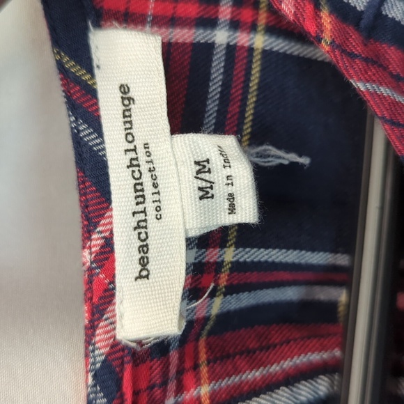 Beach Lunch Lounge Size M Long Sleeve Blouse 100% cotton - Picture 8 of 13